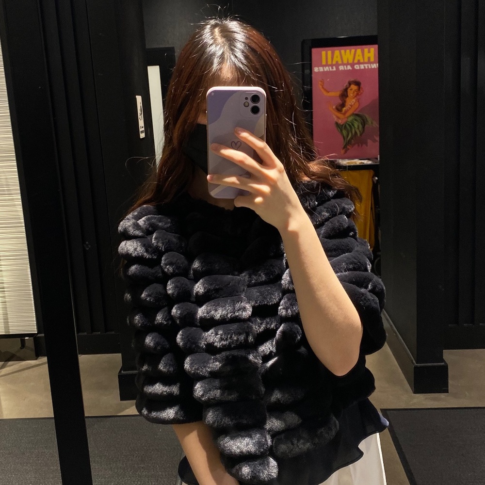 Faux Fur Mini Coat Jacket